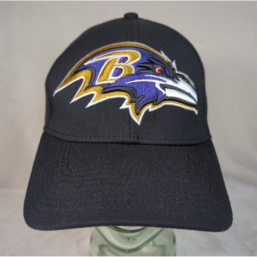 Baltimore Ravens Hat New Era 39Thirty Black Flex Size Large/X-Large NFL Cap L/XL